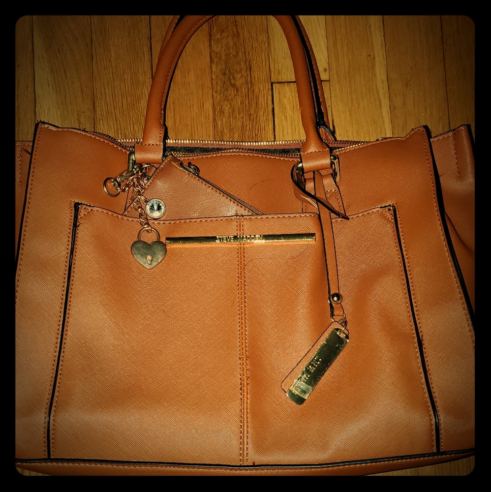 Bbree Satchel Brown,  with florals
